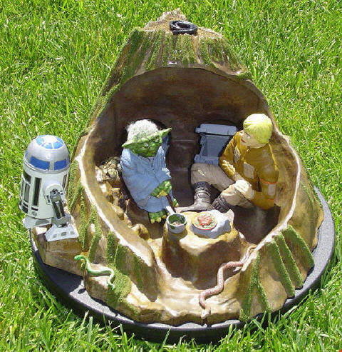 Star Wars yoda / Luke / Dagobah encounter maquette 1995 neuve